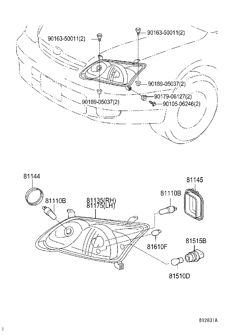 TOYOTA 90080-81097 - Hehkulankapolttimo, sumuvalo parts5.com