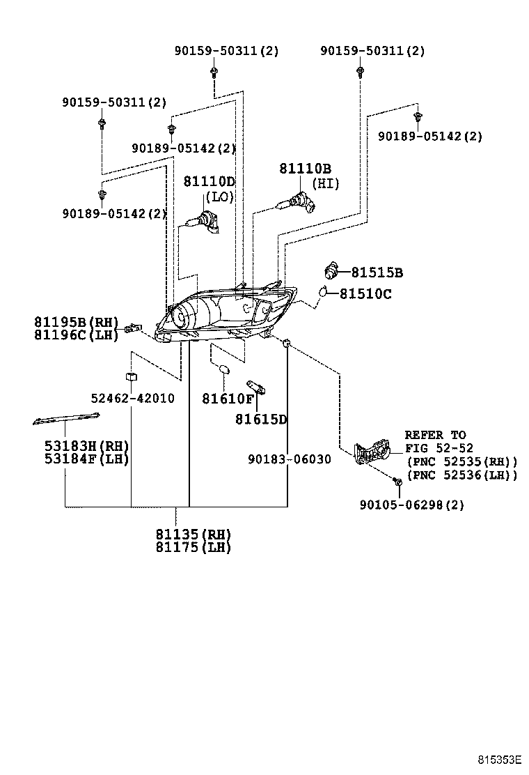 TOYOTA 9098113082 - Λυχνία, προβολείς ομίχλης parts5.com