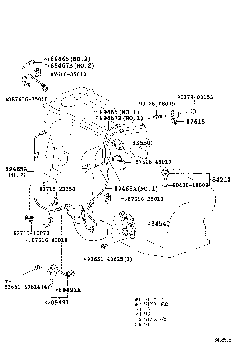 TOYOTA 89465-05100 - Sonda Lambda parts5.com