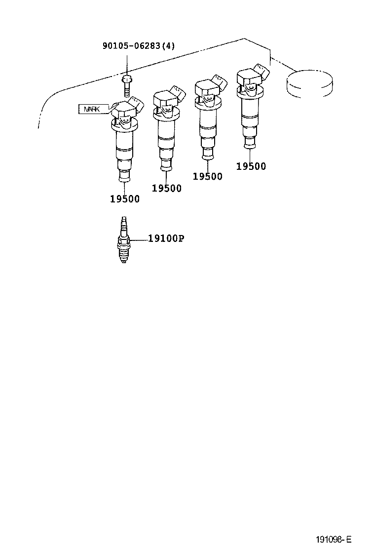 TOYOTA 90080-91194 - Świeca zapłonowa parts5.com