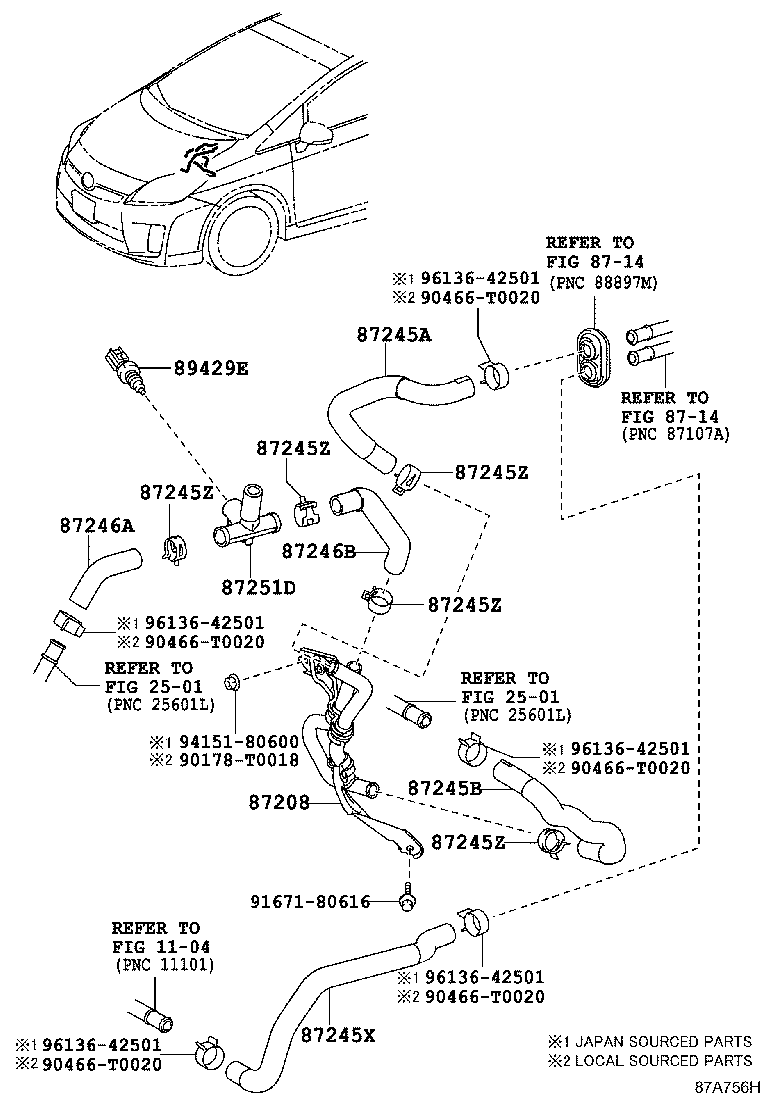 TOYOTA 89429-47010 - Αισθητήρας, θερμοκρ. ψυκτικού υγρού parts5.com