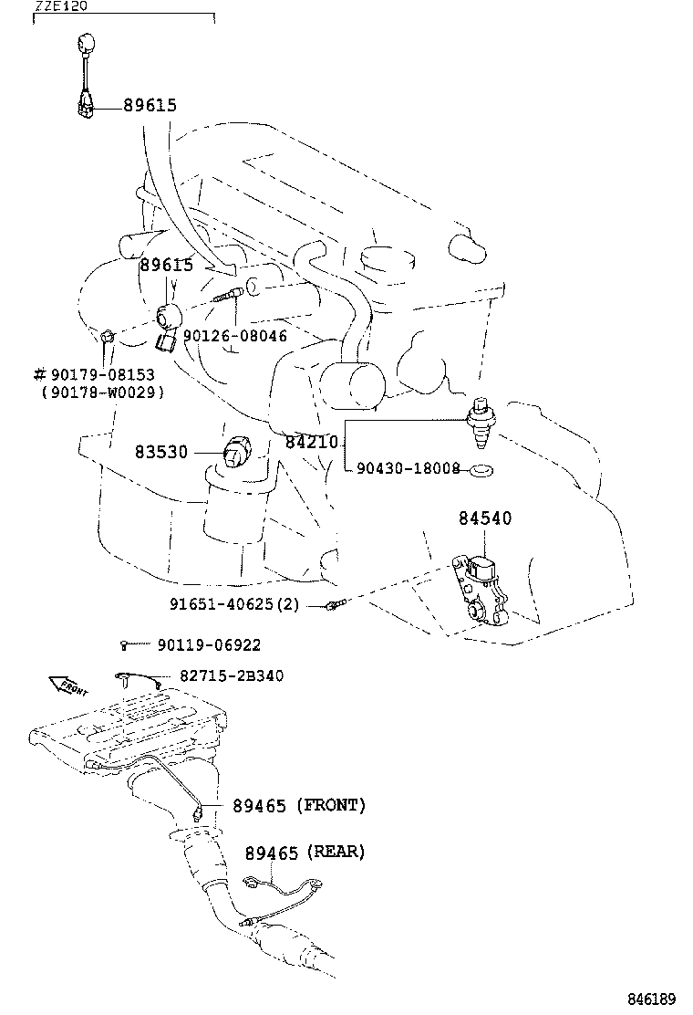 TOYOTA 8946505080 - Sonda lambda parts5.com