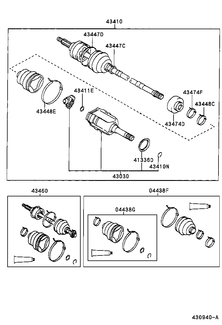 TOYOTA 0442705060 - Manžetna, pogonsko vratilo parts5.com