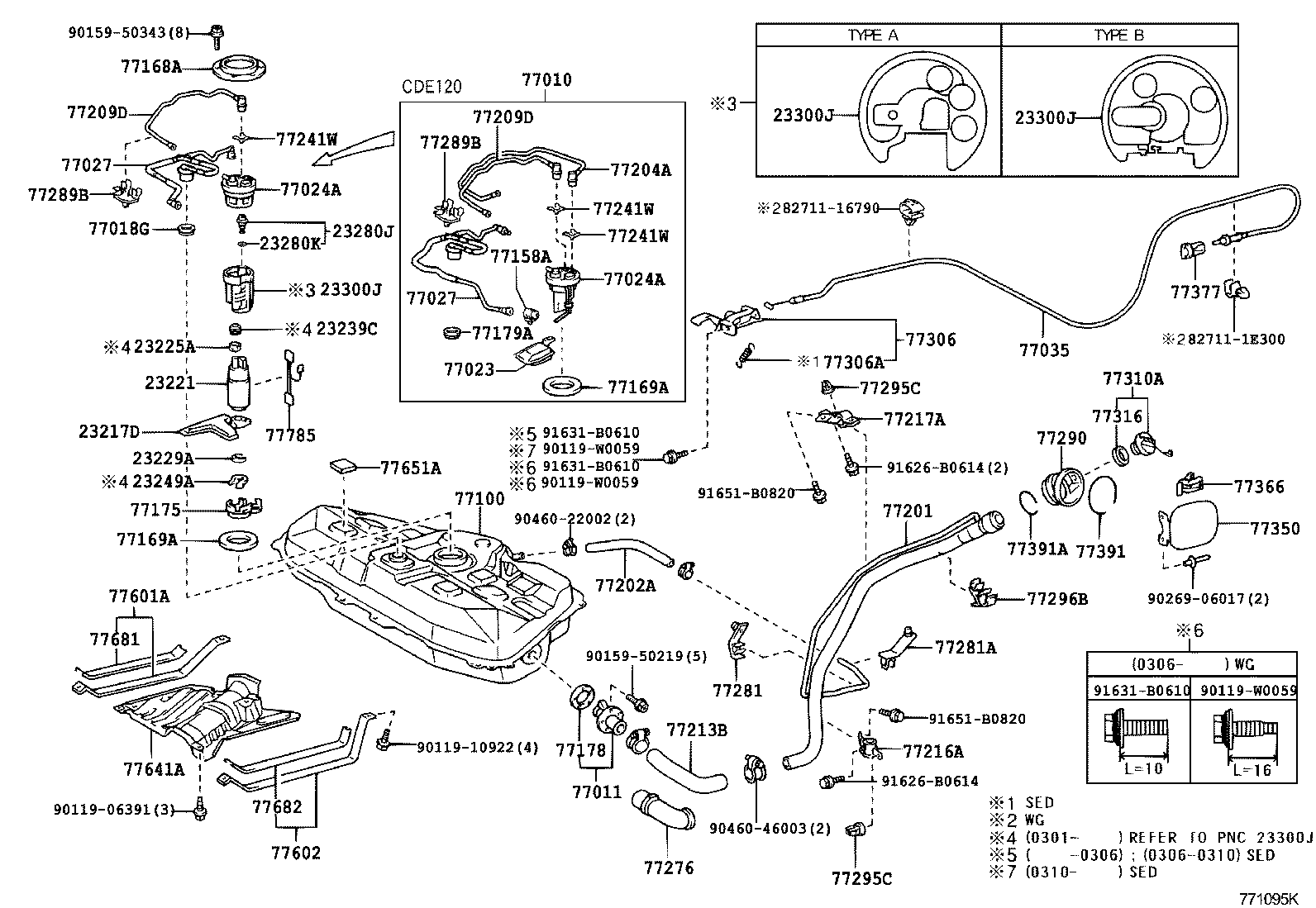 TOYOTA 2322122030 - Fuel Pump parts5.com