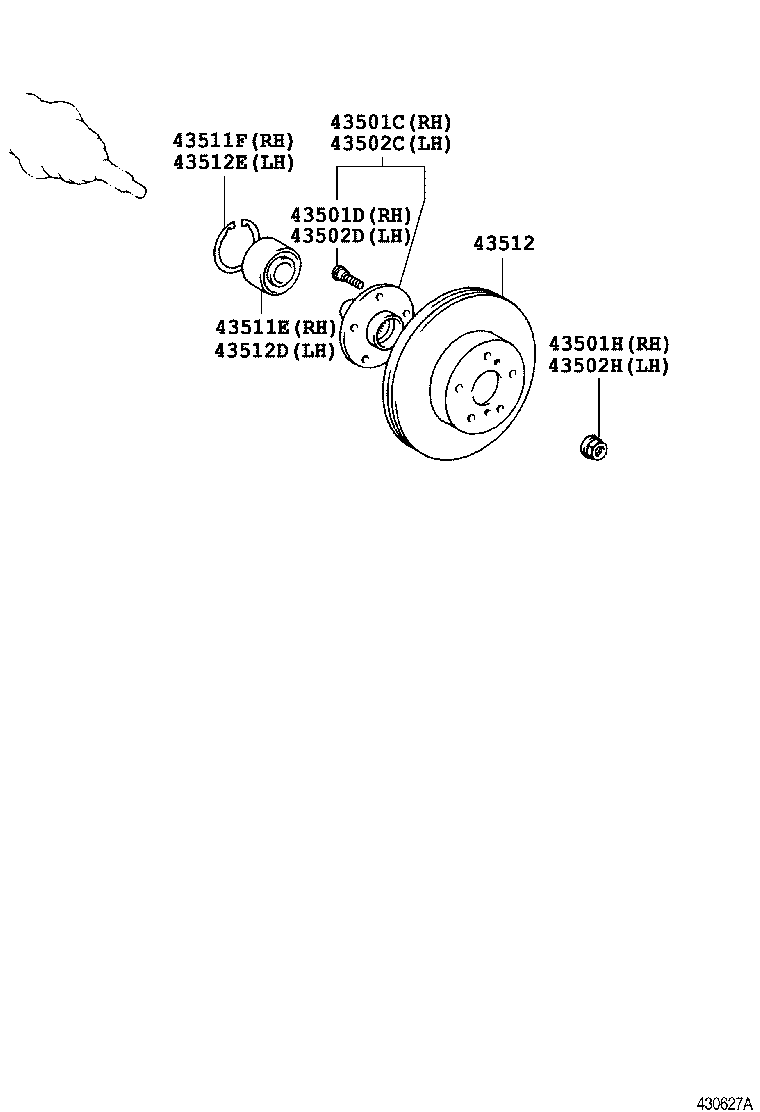 TOYOTA 90521-88001 - Rattalaagrikomplekt parts5.com