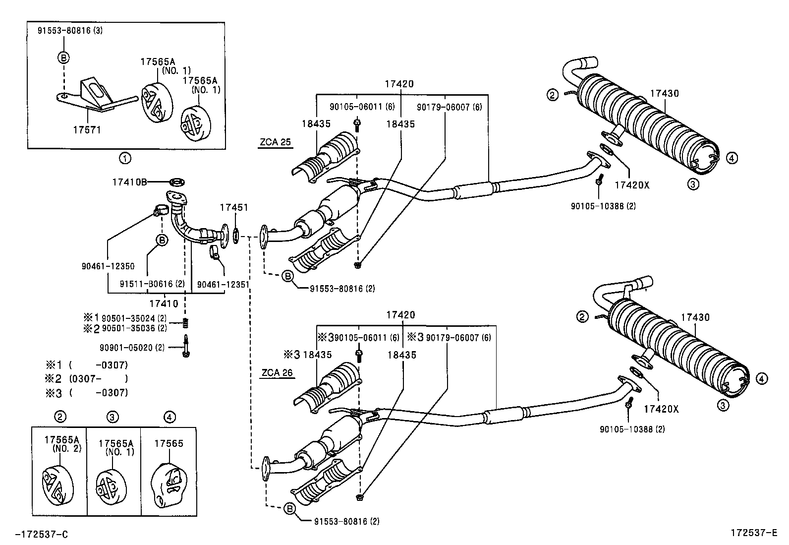 TOYOTA 17420-22030 - Catalizator parts5.com