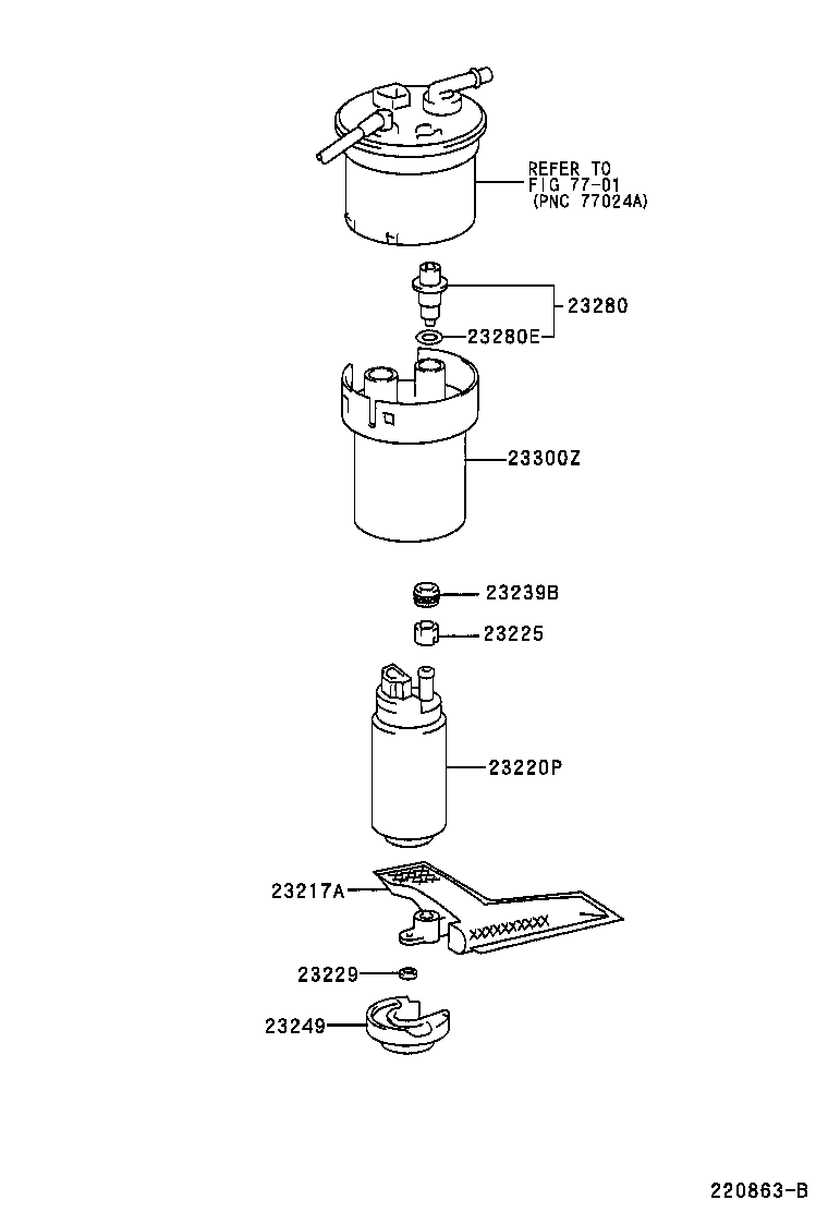 TOYOTA 23221-15030 - Yakıt pompası parts5.com