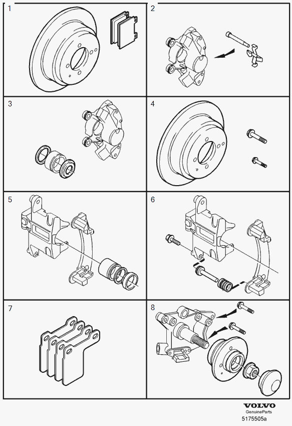 Volvo 271758 - Brake Pad Set, disc brake parts5.com