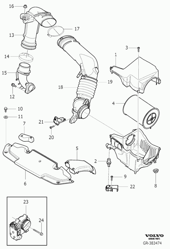 Volvo 31338216 - Filtro de aire parts5.com