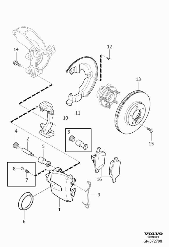 Volvo 31341642 - Fék készlet, tárcsafék parts5.com