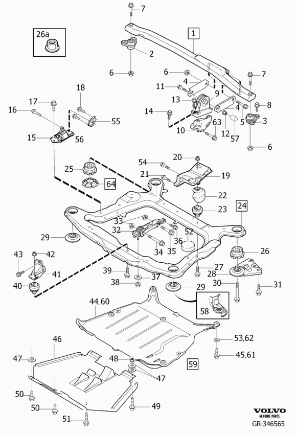 Volvo 985861 - Écrou, collecteur des gaz d'échappement parts5.com