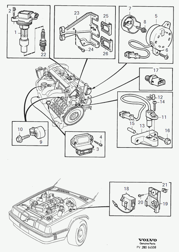 Volvo 8642661 - Zapaľovacia sviečka parts5.com