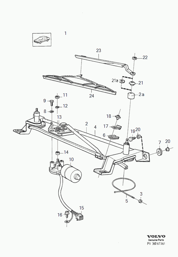 Volvo 1392219 - Wiper Blade parts5.com