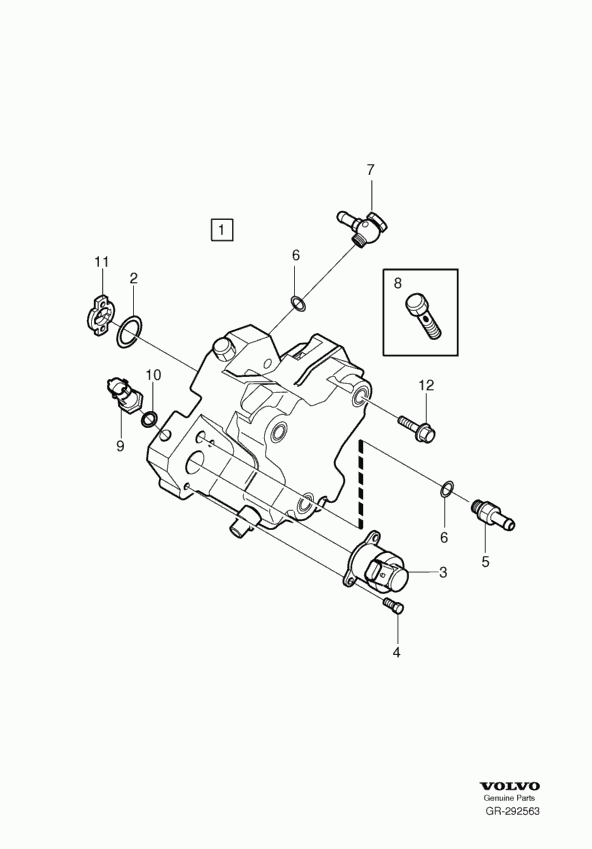 Volvo 8692873 - Sensor, temperatura combustible parts5.com