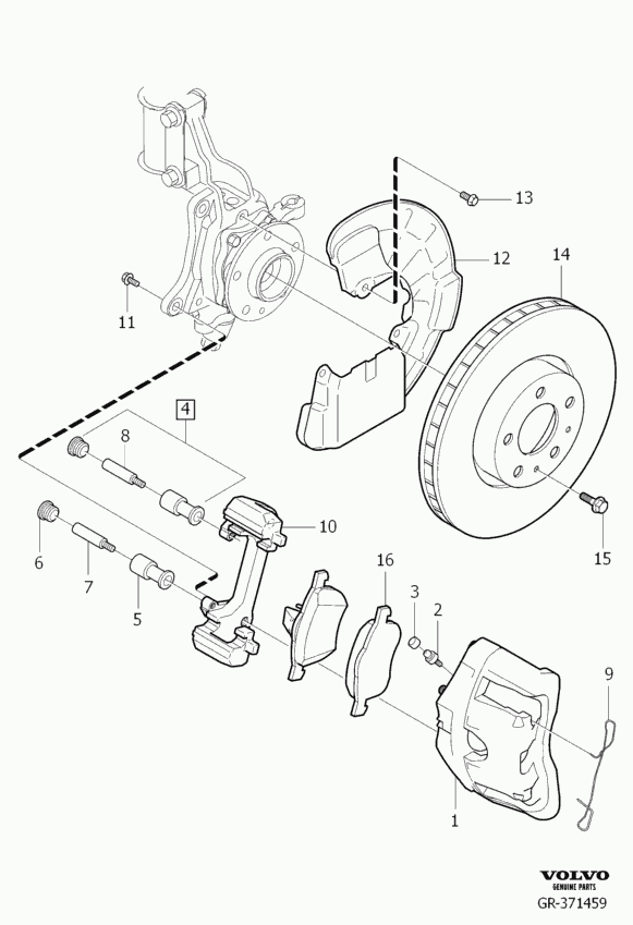 Volvo 30793265 - Set placute frana,frana disc parts5.com