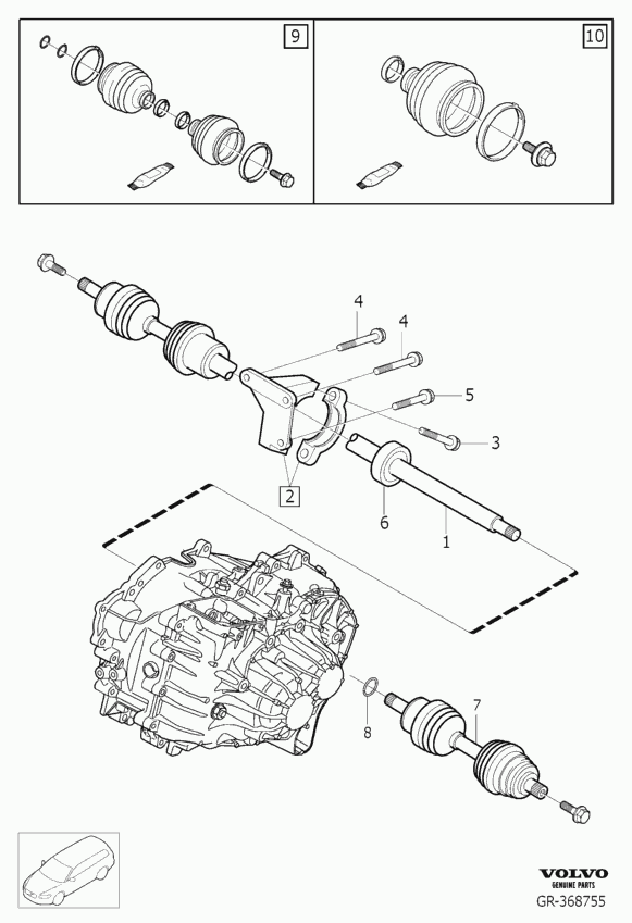 Volvo 31256010 - Bellow, drive shaft parts5.com