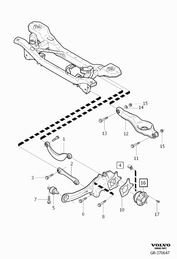 Volvo 30683067 - Brat, suspensie roata parts5.com