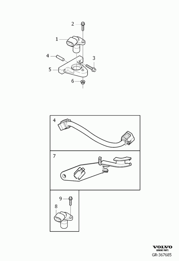 Volvo 3 133 176 5 - Sensor, crankshaft pulse parts5.com