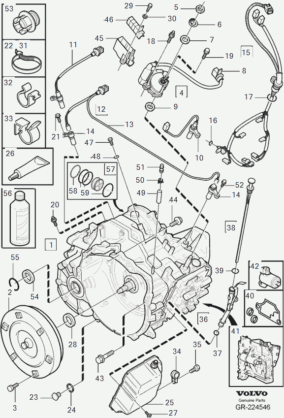 Volvo 1161540 - Automaatkäigukasti õli parts5.com