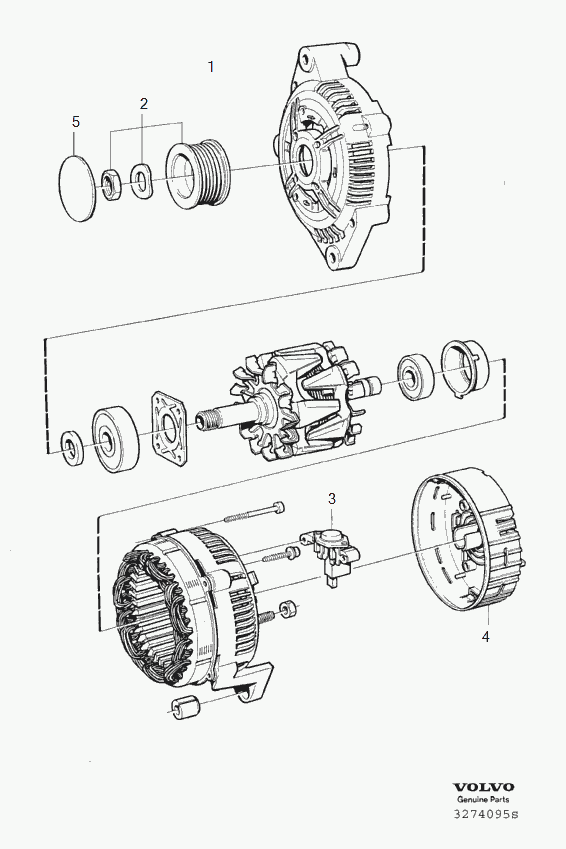 Volvo 30737517 - Polea, alternador parts5.com