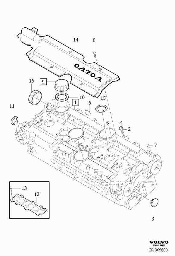 Volvo 8 675 251 - Garnitura, chiulasa parts5.com