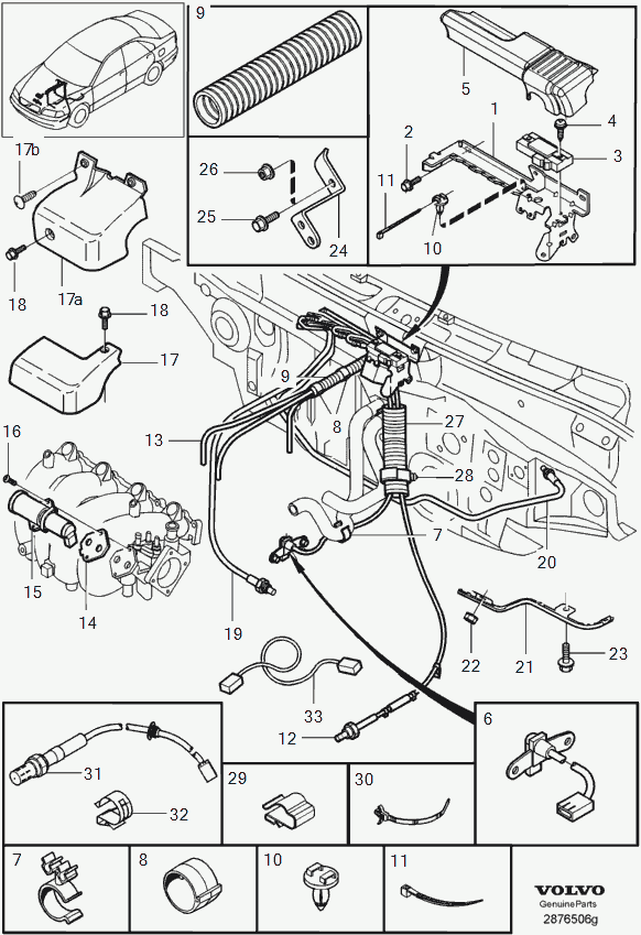 Volvo 3 081 490 7 - Lambda sonda parts5.com