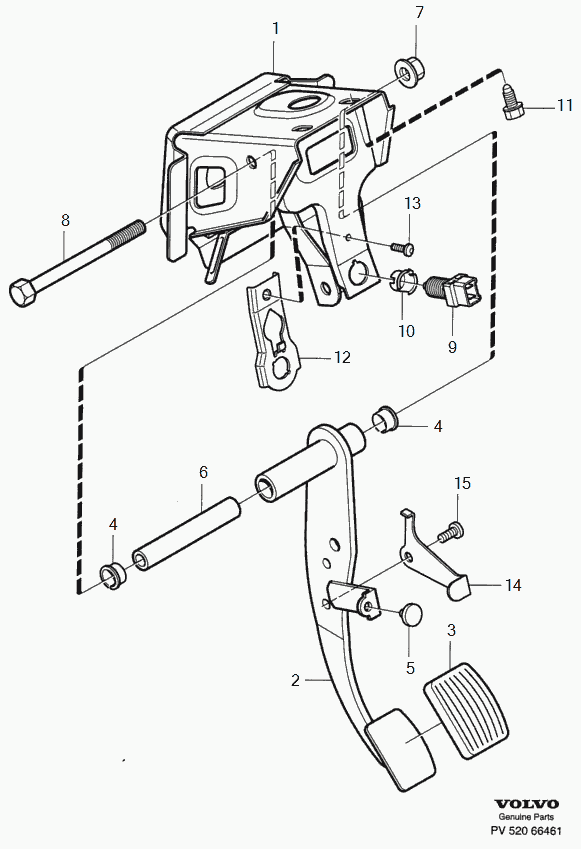 Volvo 30 870 941 - Prekidač kočnog svjetla parts5.com