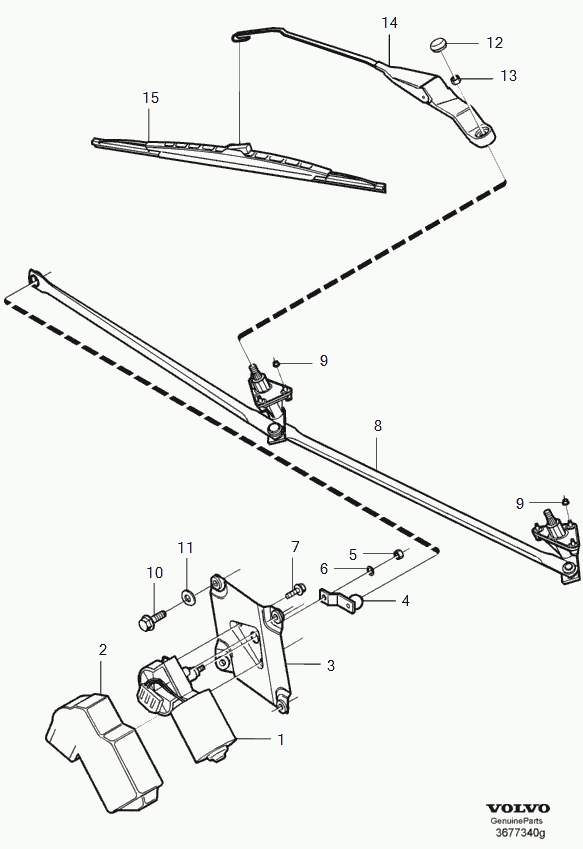 Volvo 31276593 - Wiper Blade parts5.com