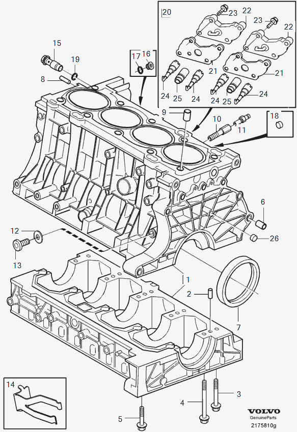 Volvo 11996 - Уплотнительное кольцо, резьбовая пробка маслосливного отверстия parts5.com