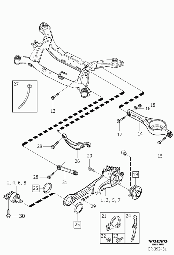 Volvo 31 202 763 - Uložení, řídicí mechanismus parts5.com