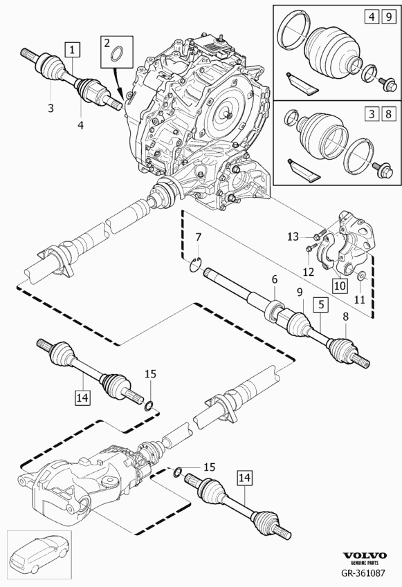 Volvo 36000931 - Tahrik mili parts5.com