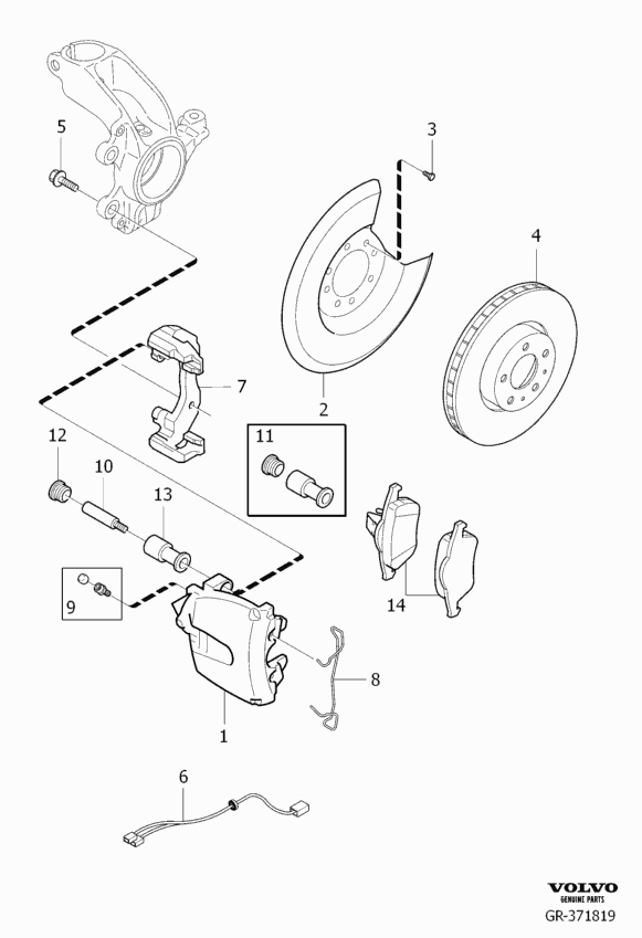 Volvo 36000484 - Pinza de freno parts5.com