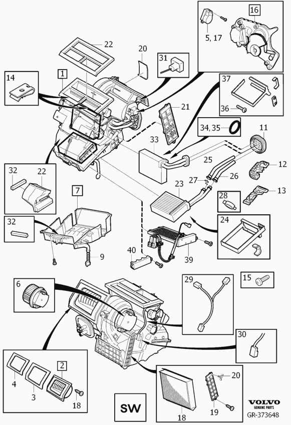 Volvo 30780377 - Filter, interior air parts5.com