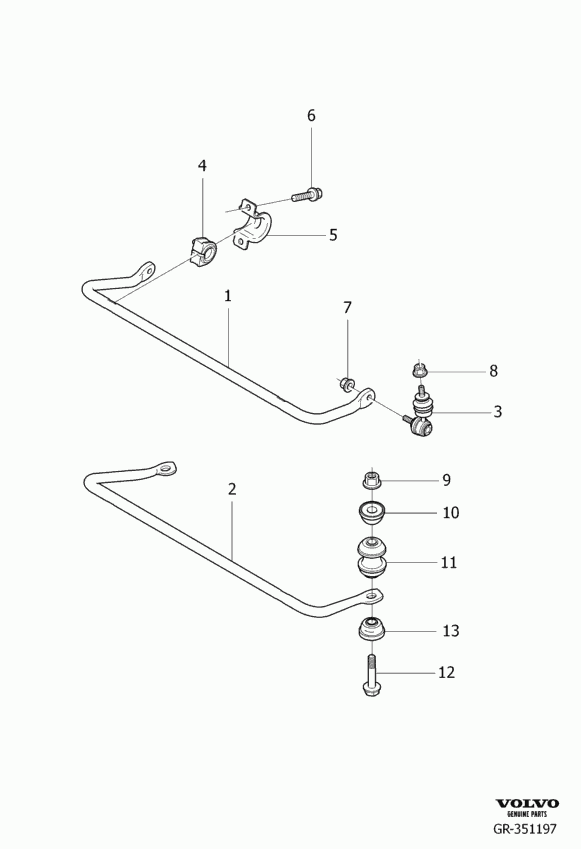 FORD 30760238 - Rod / Strut, stabiliser parts5.com