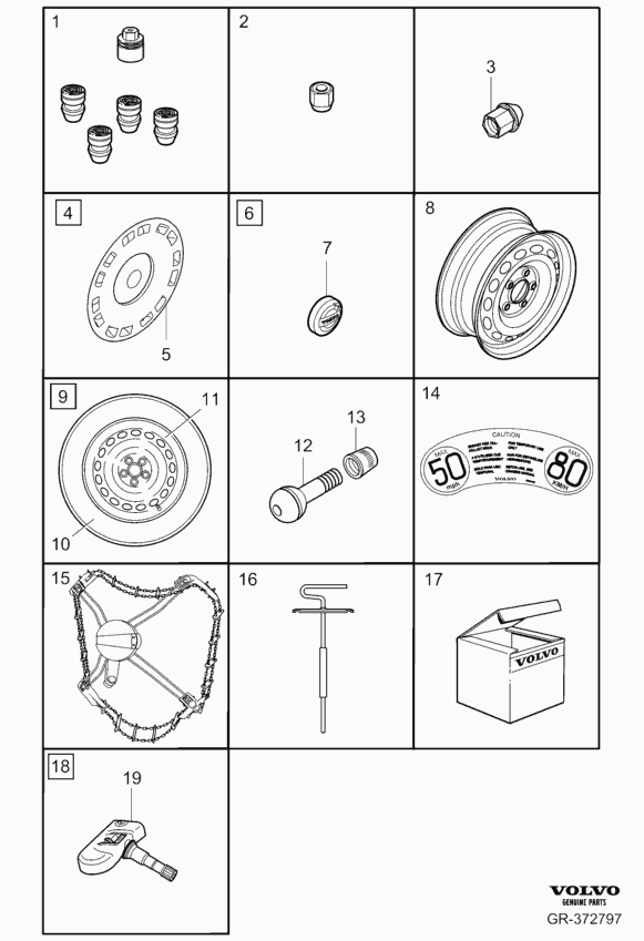 Volvo 31200241 - Wheel Nut parts5.com