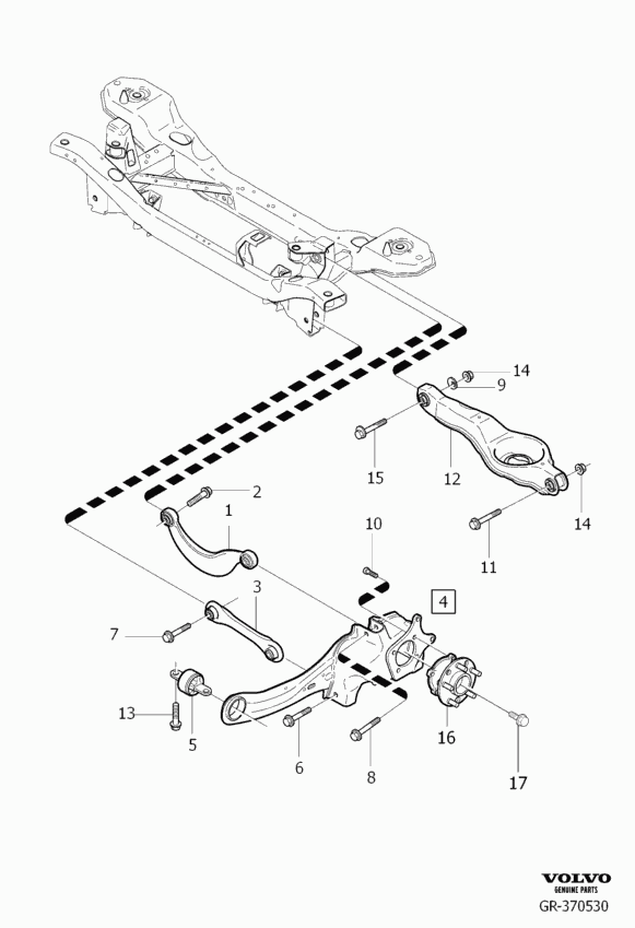 MAZDA 31277305 - Носач, окачване на колелата parts5.com