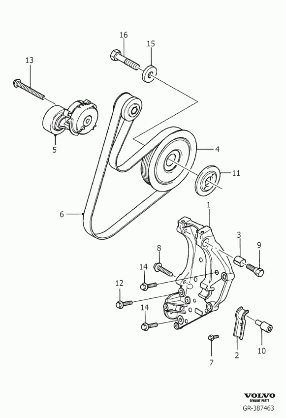 Volvo 30725216 - Set curea de distributie parts5.com