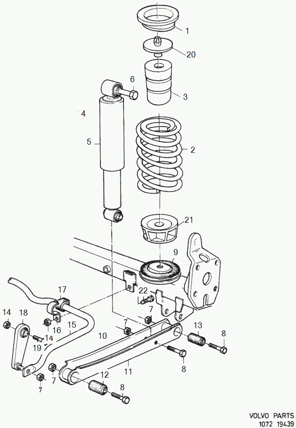 Volvo 985868 - Nut, exhaust manifold parts5.com