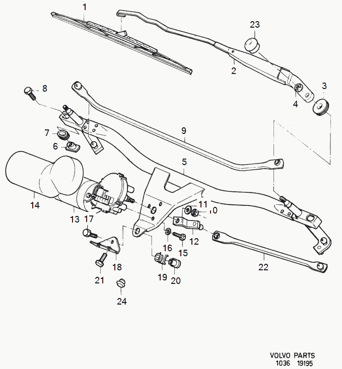 Volvo 274384 - Wiper Blade parts5.com