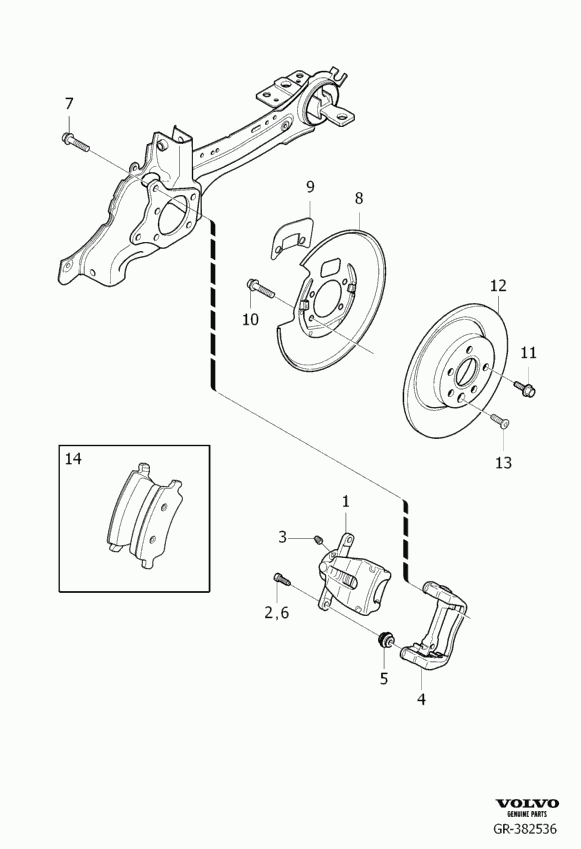 Volvo 30794553 - Set placute frana,frana disc parts5.com