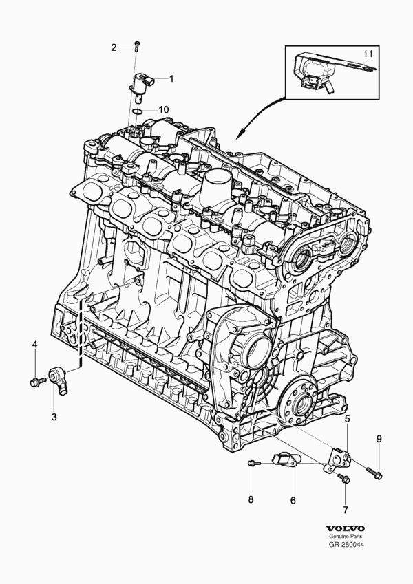 Volvo 31331753 - Impulzusadó, főtengely parts5.com