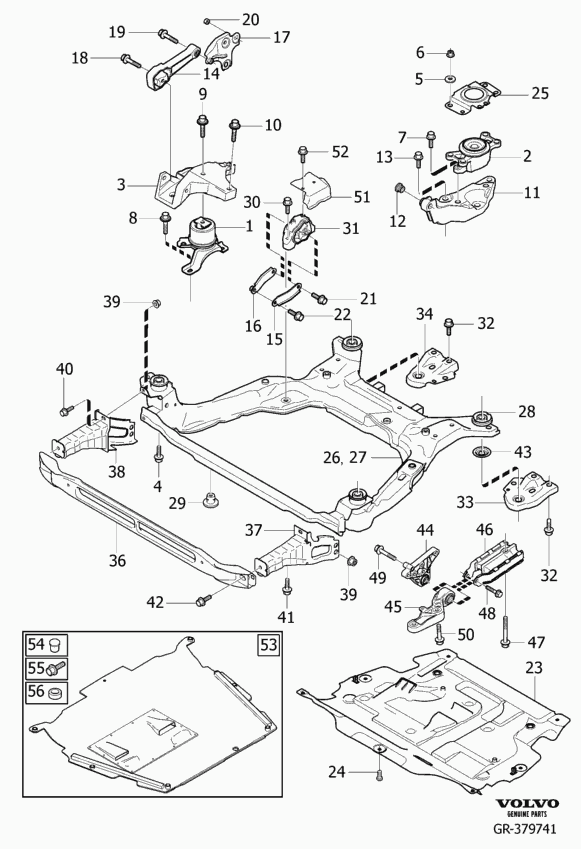 Volvo 31262935 - Uležištenje, motor parts5.com