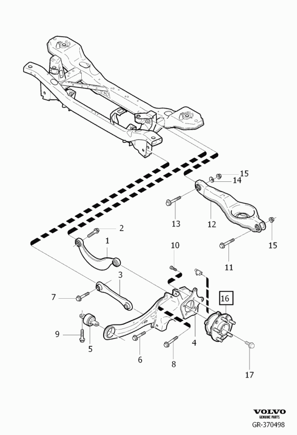 Volvo 30736922 - Bush of Control / Trailing Arm parts5.com