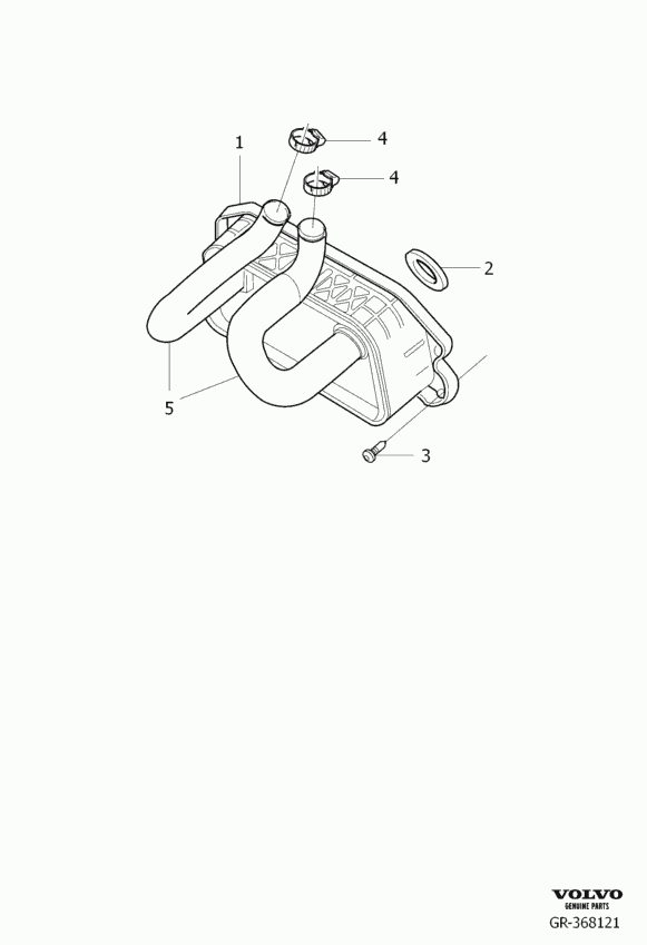 Volvo 3 077 448 3 - Ölkühler, Motoröl parts5.com