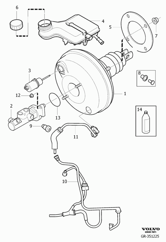 Volvo 31 400 205 - Bremsflüssigkeit parts5.com