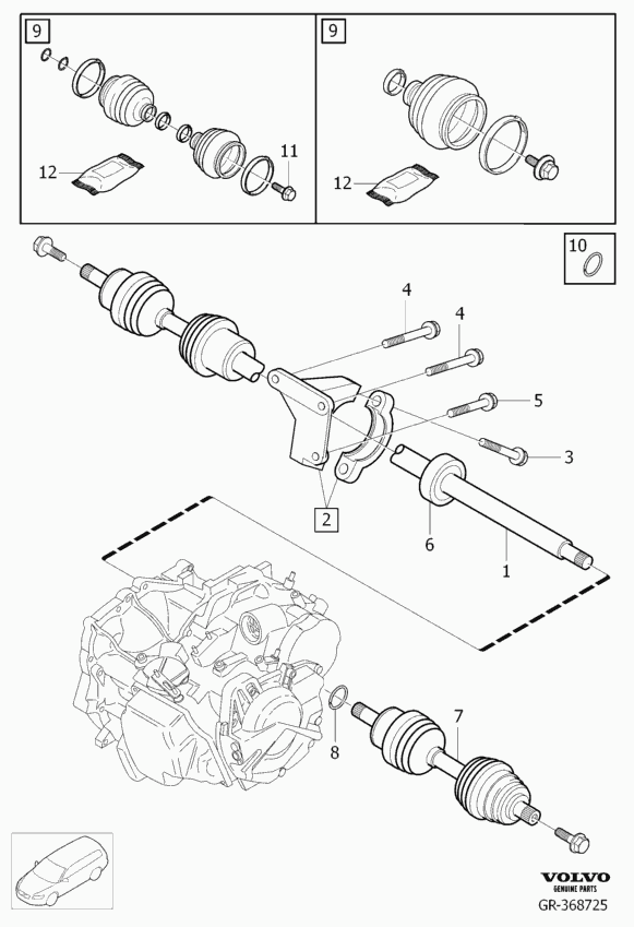 Volvo 31256016 - Burduf cauciuc, articulatie planetara parts5.com