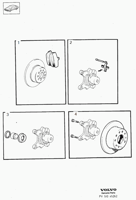 Volvo 31261185 - Juego de pastillas de freno parts5.com