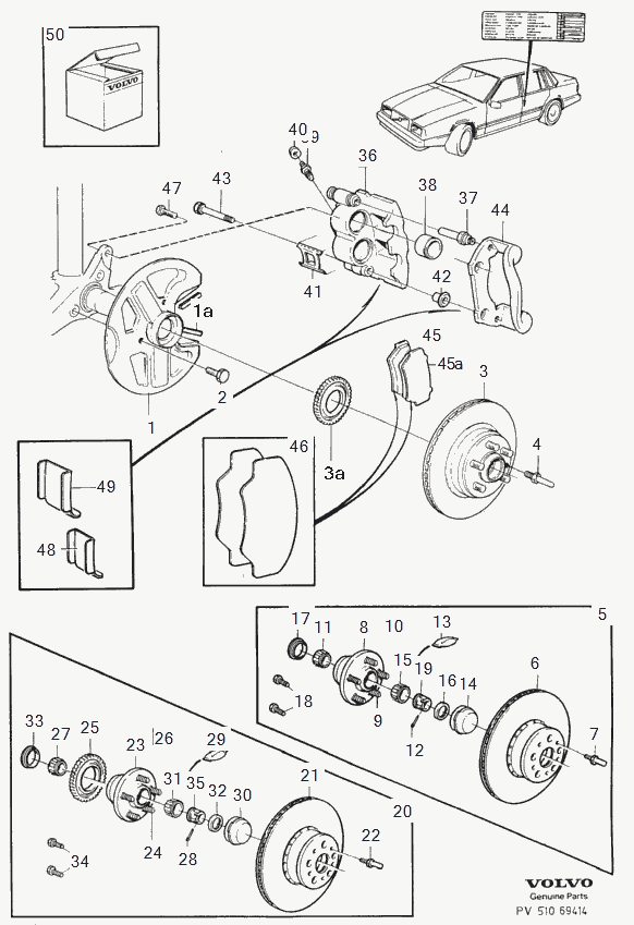 Volvo 907862 - Комплект подшипника ступицы колеса parts5.com