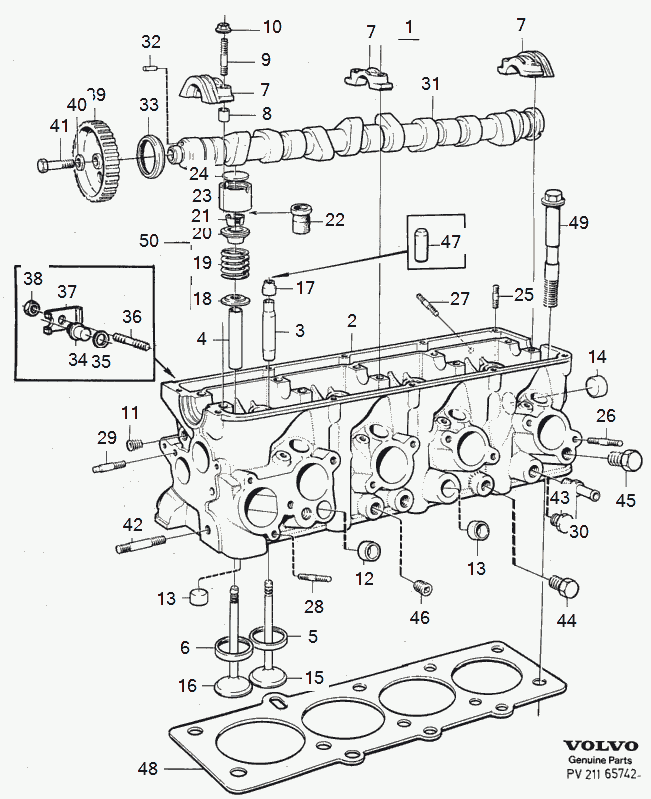 Volvo 1306630 - Etansare, supape parts5.com