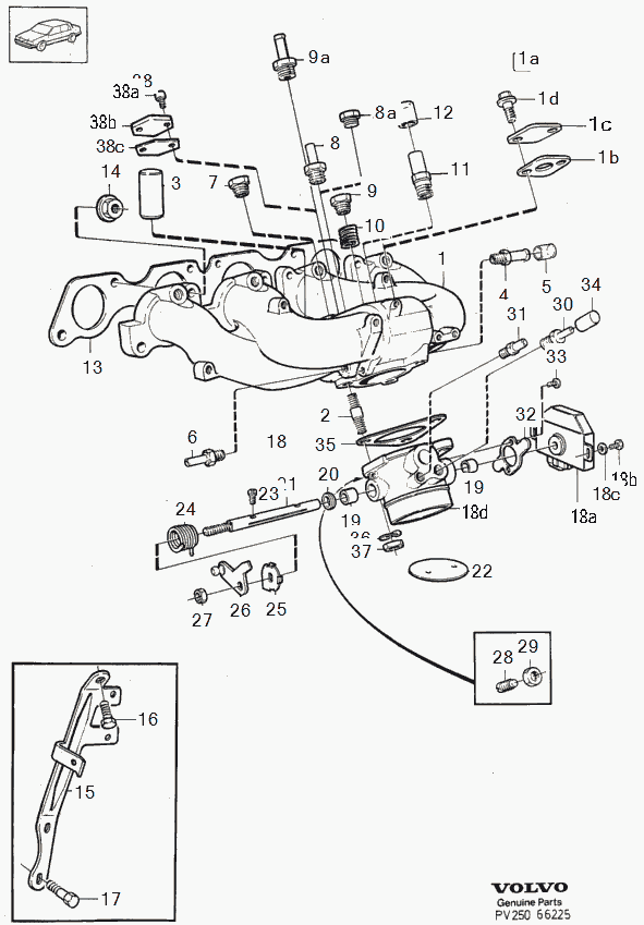 DAF 1276 445 - Opravná sada čapu tiahla riadenia parts5.com